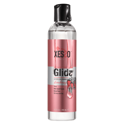 XESSO Lube & More Waterbased Lube 8.3 fl. oz. XESSO Scented Rear Comfort Glide 4% Lidocaine, Fresh Strawberry